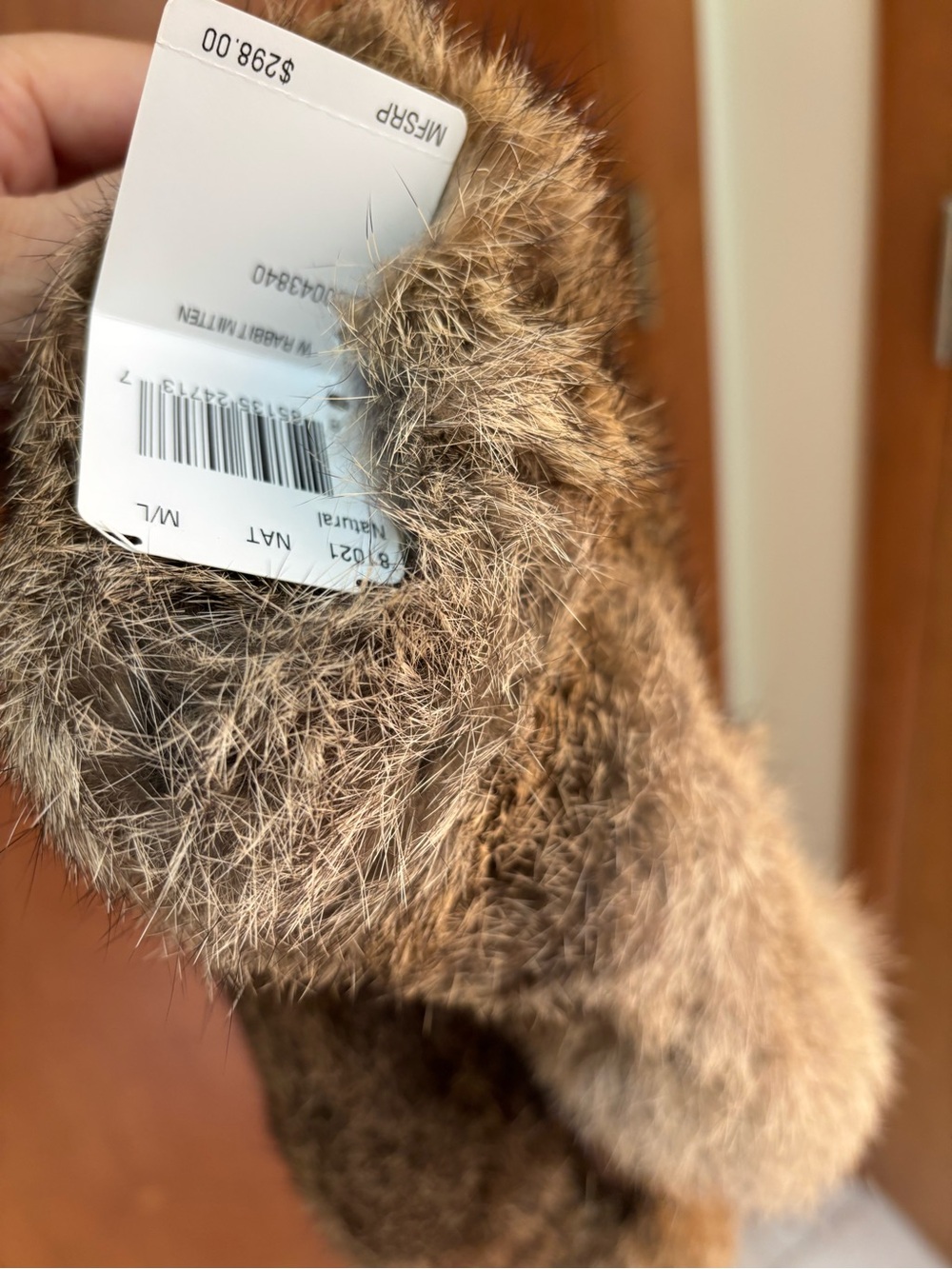 Coach Rabbit Mittens Size M/L - Picture 6 of 14